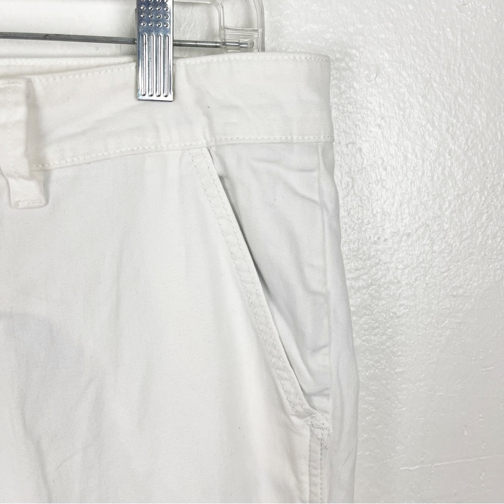 ANTHROPOLOGIE White Chino Relaxed Fit Pants 29 Preppy Neutral Beach Wedding - Picture 5 of 12